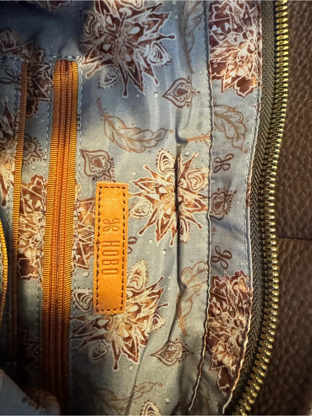 Classic Brown Leather Hobo Tote with Tassel - Picture 7 of 7